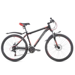 Mountain bike 650B Avanti Smart, wheels 29, frame 17, black n gray n red, 2021