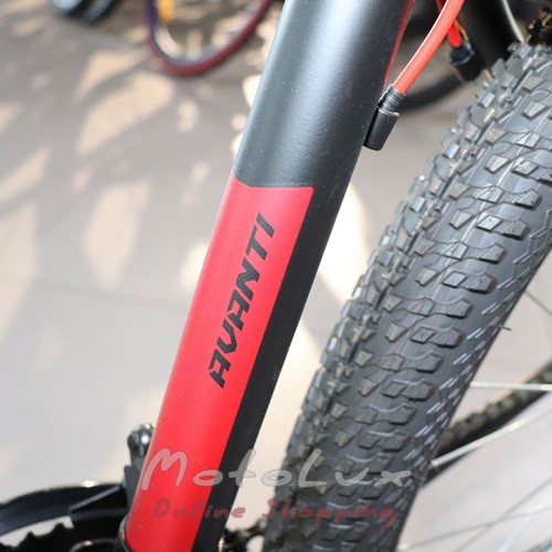 Mountain bike 650B Avanti Smart, wheels 29, frame 17, black n gray n red, 2021