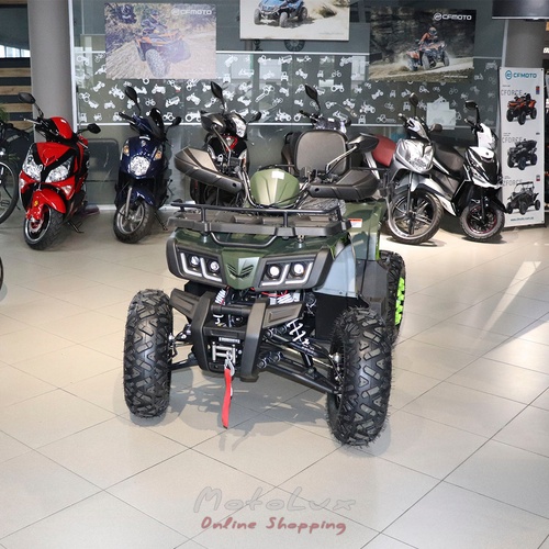 Квадроцикл Comman Scorpion 200cc, чорний з зеленим