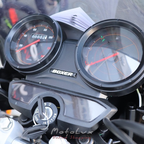 Bajaj Boxer BM 150 UG motorcycle, black