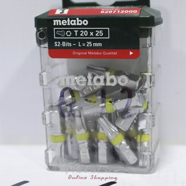 Bits Metabo Torx 20, 25 pcs