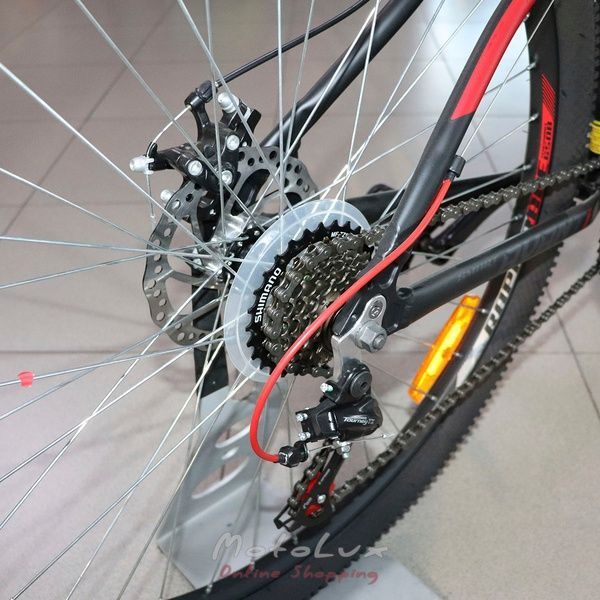 Horsk&yacute; bicykel 650B Avanti Smart, koles&aacute; 29, r&aacute;m 17, black n gray n red, 2021