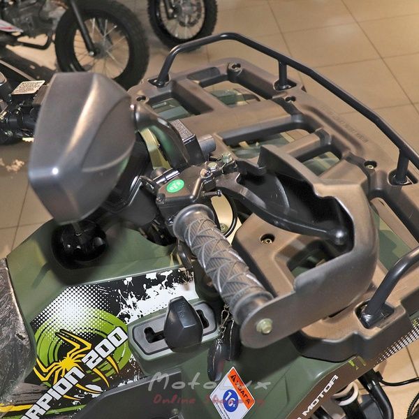 Квадроцикл Comman Scorpion 200cc, черный с зеленым