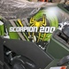 Квадроцикл Comman Scorpion 200cc, чорний з зеленим