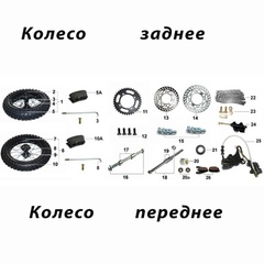 Диск колесный передний 1.60-17 железный для мотоцикла X-Ride