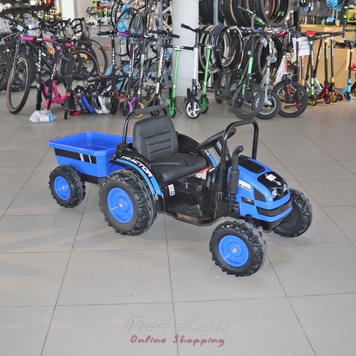 Children's electric tractor Bambi M 4419EBLR 4, blue