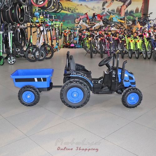 Children's electric tractor Bambi M 4419EBLR 4, blue