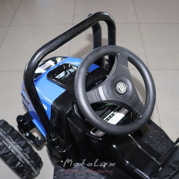 Detsk&yacute; elektrick&yacute; traktor Bambi M 4419EBLR 4, modr&yacute;