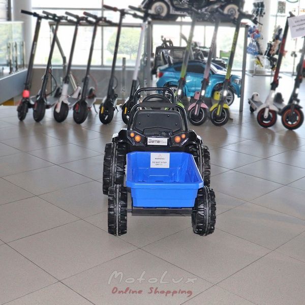 Detsk&yacute; elektrick&yacute; traktor Bambi M 4419EBLR 4, modr&yacute;