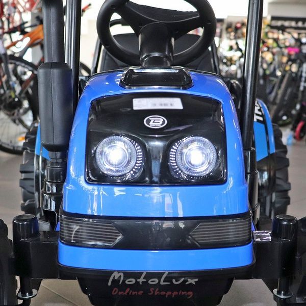 Detsk&yacute; elektrick&yacute; traktor Bambi M 4419EBLR 4, modr&yacute;