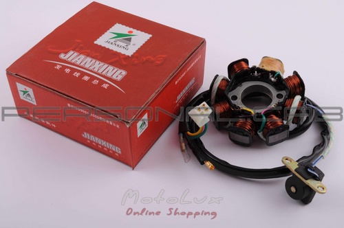 Generator stator 4T GY6 125/150, 7+1 soil