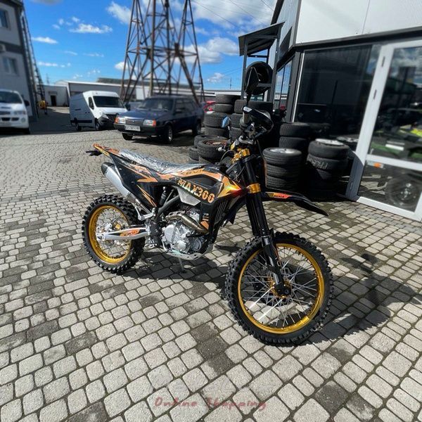 Kovi MAX 300 enduro motocykel, čierna s oranžovou, 2025