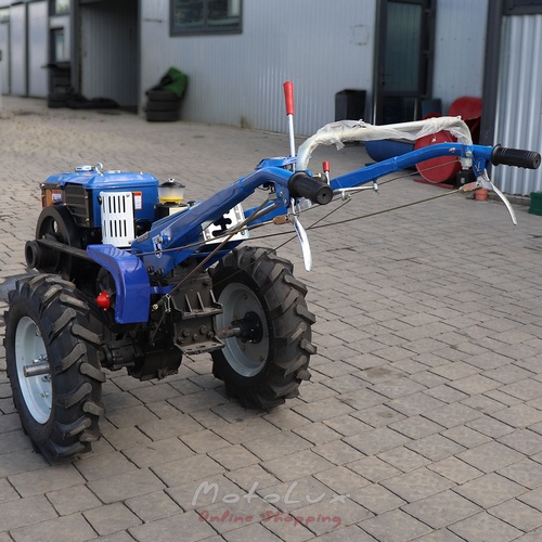 Diesel Walk-Behind Tractor Kentavr MB 1010D-8, Manual Starter, 10 HP, Blue