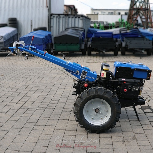 Diesel Walk-Behind Tractor Kentavr MB 1010D-8, Manual Starter, 10 HP, Blue