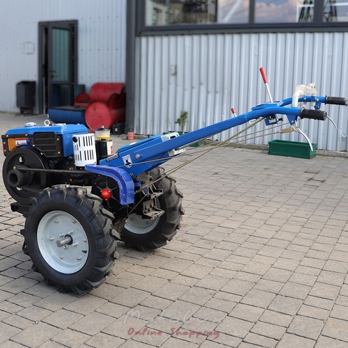 Diesel Walk-Behind Tractor Kentavr MB 1010D-8, Manual Starter, 10 HP, Blue