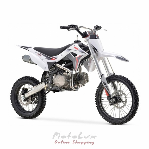 Motocykel pitbike BSE PH10L, čierny s bielym