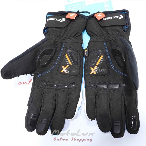 Cube Natural Fit Handschuhe X-Shell Langfinger Kesztyű, M méret, blue/black