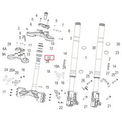 Első jobb lengéscsillapító, ezüst - GEON Benelli TNT600S