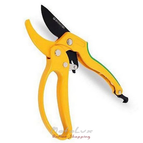 Secateurs Gruntek Uhu 205 mm, cutting diameter 24 mm, with ratchet mechanism, with anvil